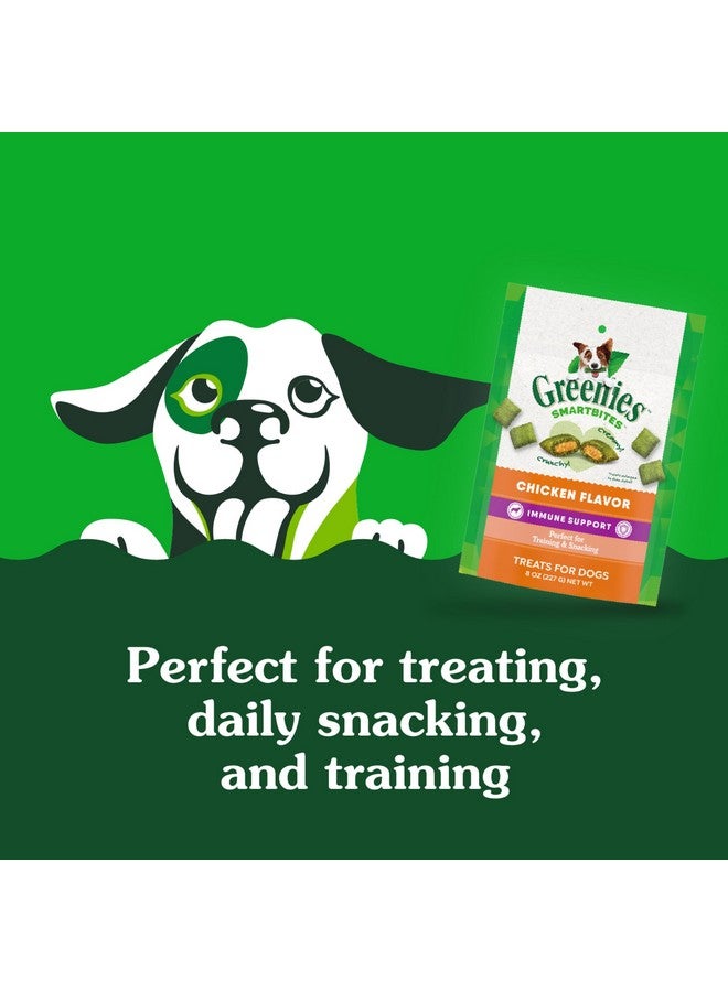 Greenies Smartbites Immune Support Crunchy & Soft Dog Treats, Chicken Flavor, 8 oz. Pouch - Image 1