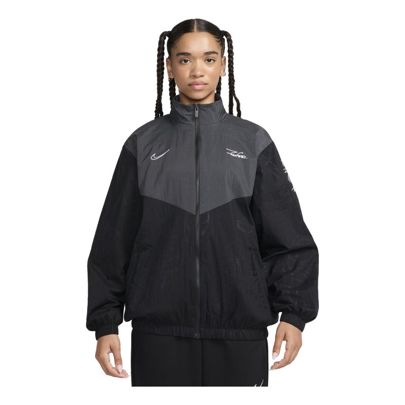 Nike (WMNS) Nike Sportswear Breaking Windrunner Jacket Asia Sizing 'Black Anthracite' - Image 1