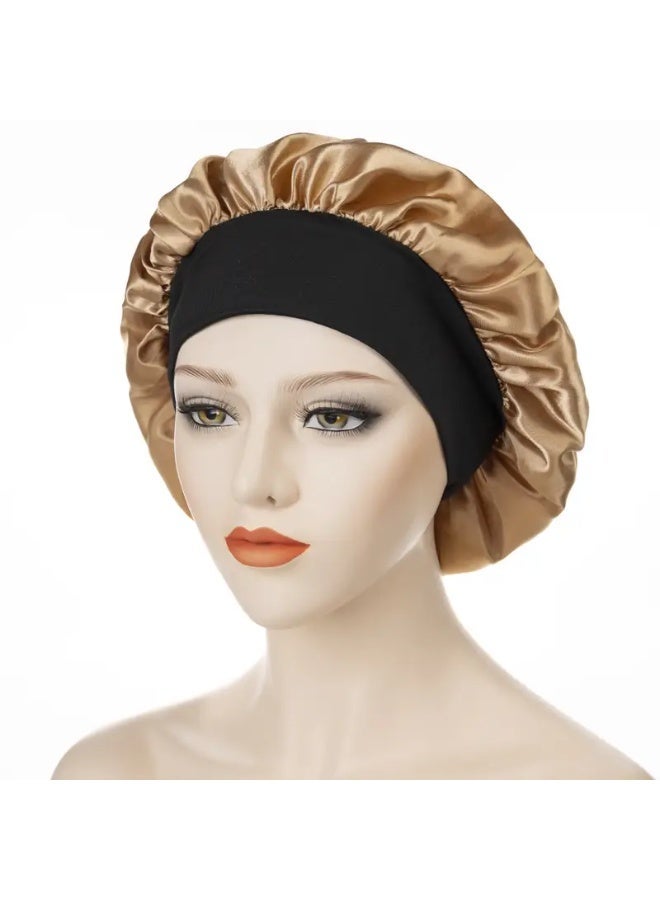بونيه ساتان للشعر المجعد عالي الجودة مصمم لنوم مريح (متعدد الألوان) - Image 1