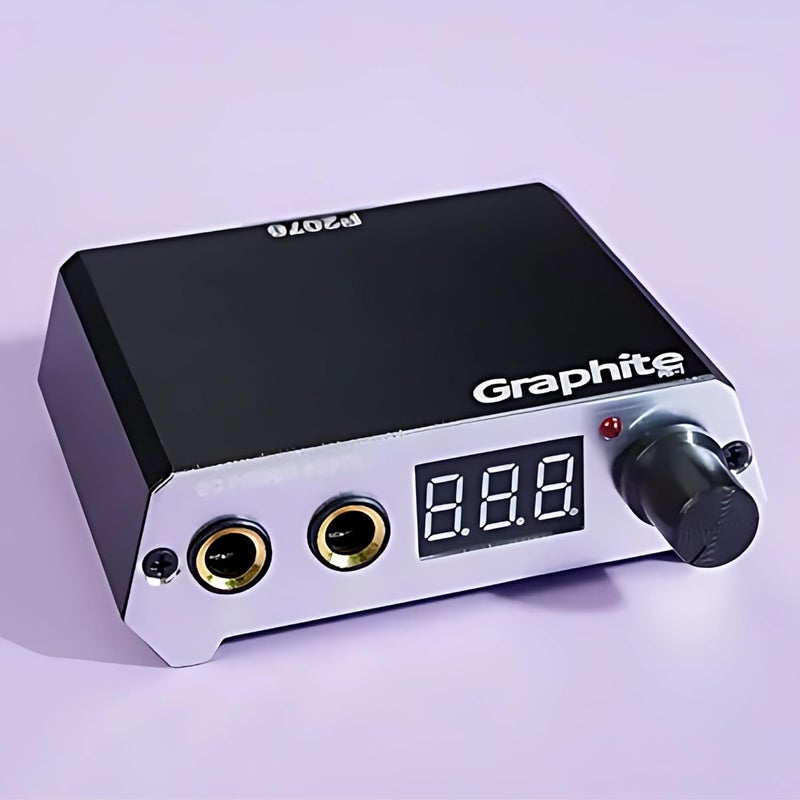 Globelle GP8 PMU Machine with Graphite Single Digital Power Supply Plug Switch and Mini Dual Digital Tattoo Power Supply  Adjustable Professional Permanent Makeup and Tattoo Kit - Image 4