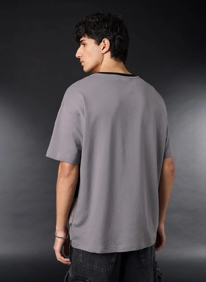The Souled Store  Men Grey Bugs Bunny Graphic Oversized T-Shirt for Men | Best Price UAE