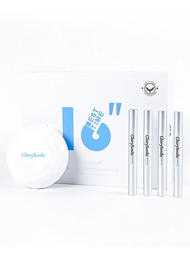 Tooth Whitening Instrument Line Lamp Set with 4 Carbamide Peroxide Gel Pens - 16-Minute Non-Sensitive Fast Teeth Whitener for Stain Removal