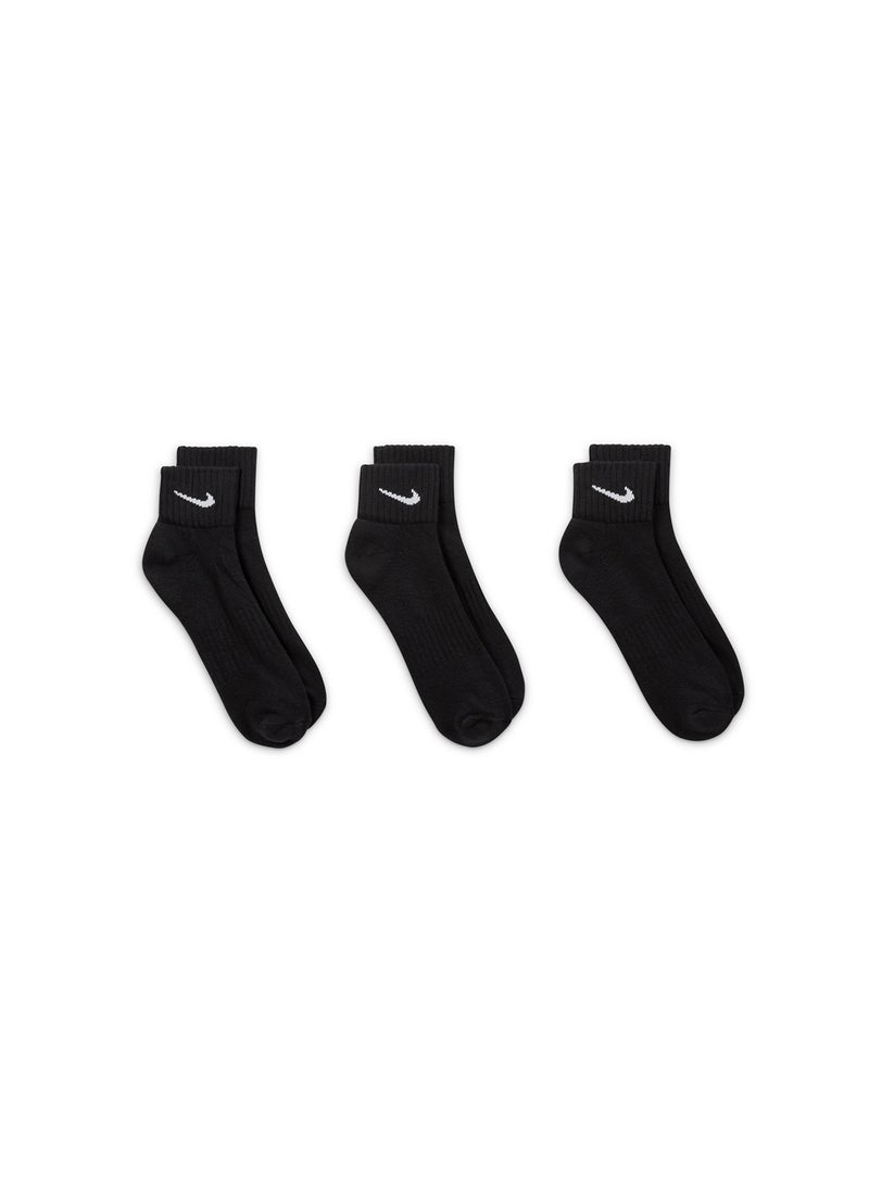 Nike 3 Pack Value Quarter Socks  - Image 4