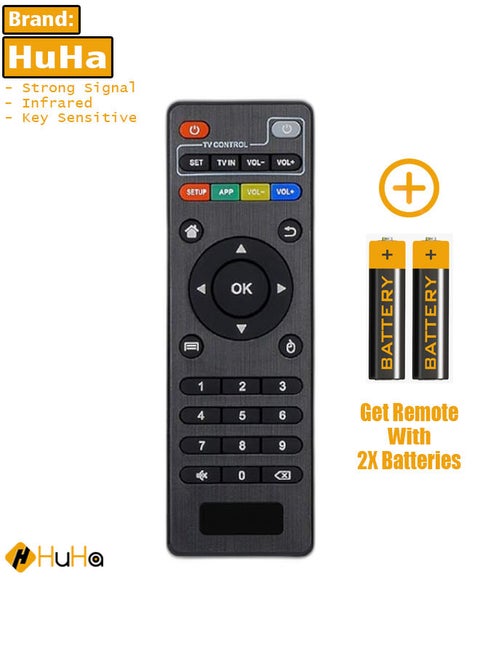 Original Replacement Remote Control Controller for Android TV Box MXQ, MXQ PRO, MXQ 4K, M8S, M8N, T95, T95M, T95N, T95X, X96, X96mini, H96, H96 Pro, Black