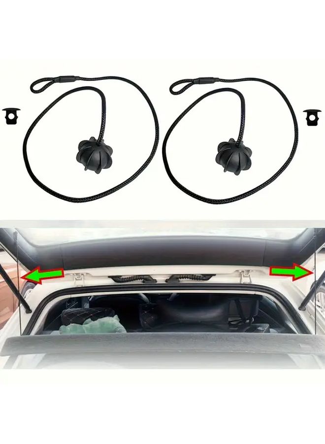 Universal Car Trunk Rack Rope Adjustable 19 69 Inch 2pcs Luggage Support - Image 4