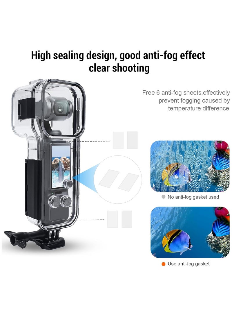 45M/147FT Diving Case for DJI Osmo Pocket 3 Underwater Waterproof Case Housing Diving Shell for Osmo Pocket 3 Action Camera Protecive Case Accessories for Diving Surfing Swimming Skiing - Image 4
