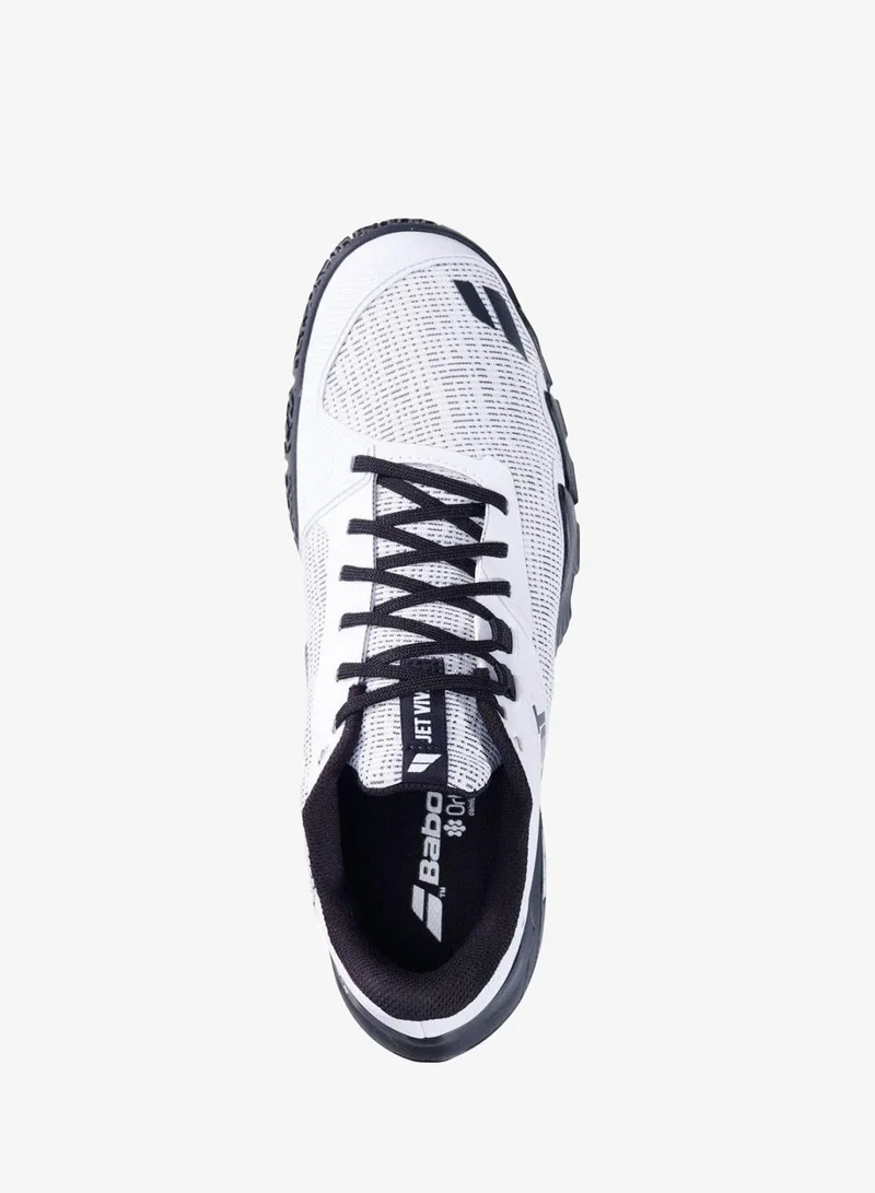 Babolat White/Black Babolat PADEL Adult  Shoes JET VIVA M, 3A0S25C934-1001 (French Brand) for Men | Best Price UAE
