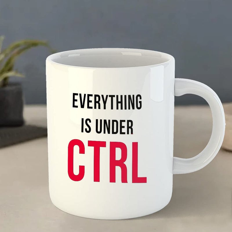 YaaNaa Printed Coffee Mug Coding Theme Everthing is Under CTRL Gifts for Programmers Gifts for Coders Gifts for Colleagues Gifts for Friend Gifts for Software Engineers R2061WH - Image 4
