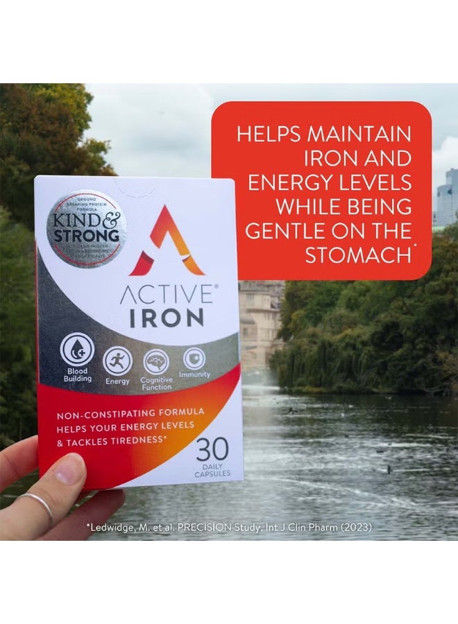 آكتف مكمل الحديد النشط 25 ملغ - لطيف، لا يسبب الإمساك، سريع الامتصاص - 30 كبسولة - Image 5
