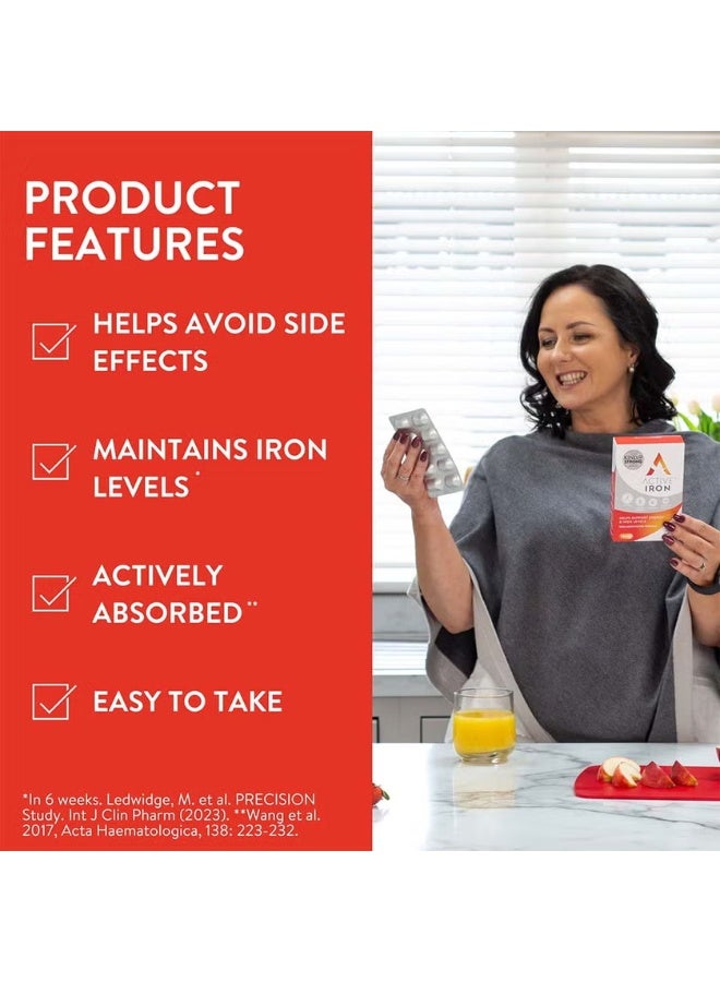 آكتف مكمل الحديد النشط 25 ملغ - لطيف، لا يسبب الإمساك، سريع الامتصاص - 30 كبسولة - Image 4