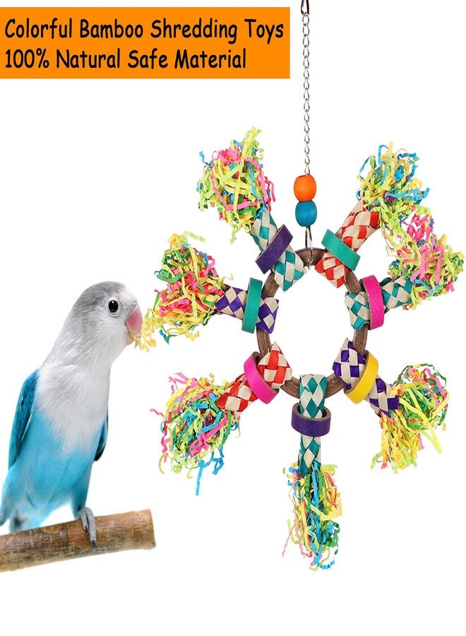 LifeIdeas 5PCS Bird Toys - Foraging, Shredding & Hanging Toys for Small to Medium Parrots, Conures, Cockatiels, Budgies, Lovebirds & Parrotlets - Bird Cage Accessories - Image 2
