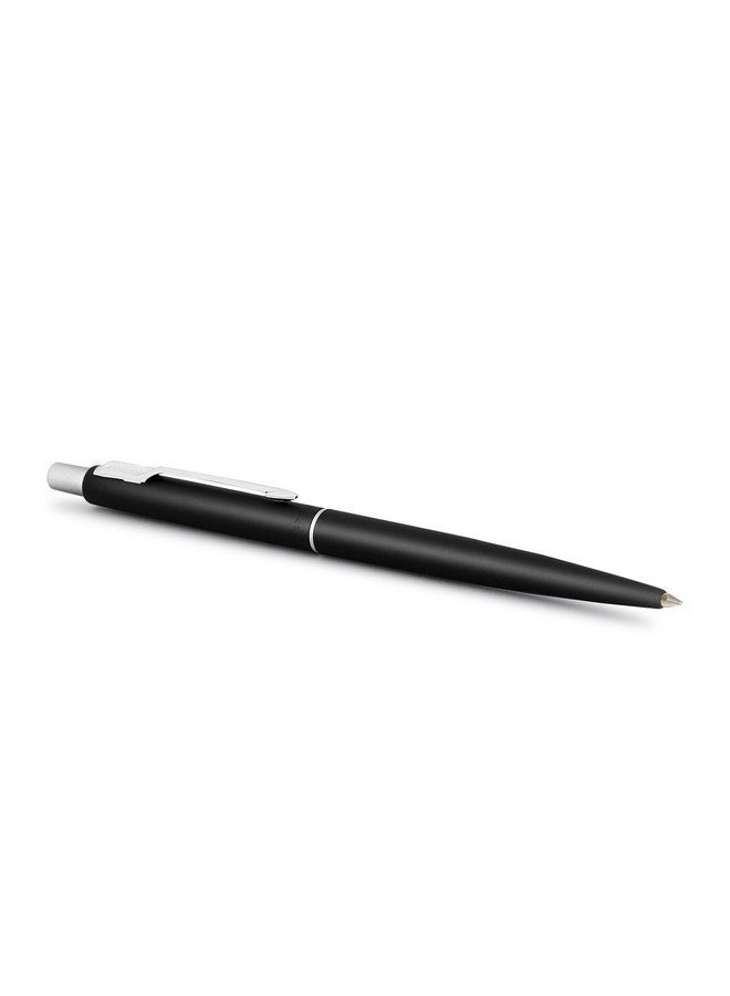 PARKER Classic Matte Black Chrome Trim Ball Pen| Ink Color - Blue | Perfect For Professional Use | Elite Pen For Corporate Purposes - Image 3