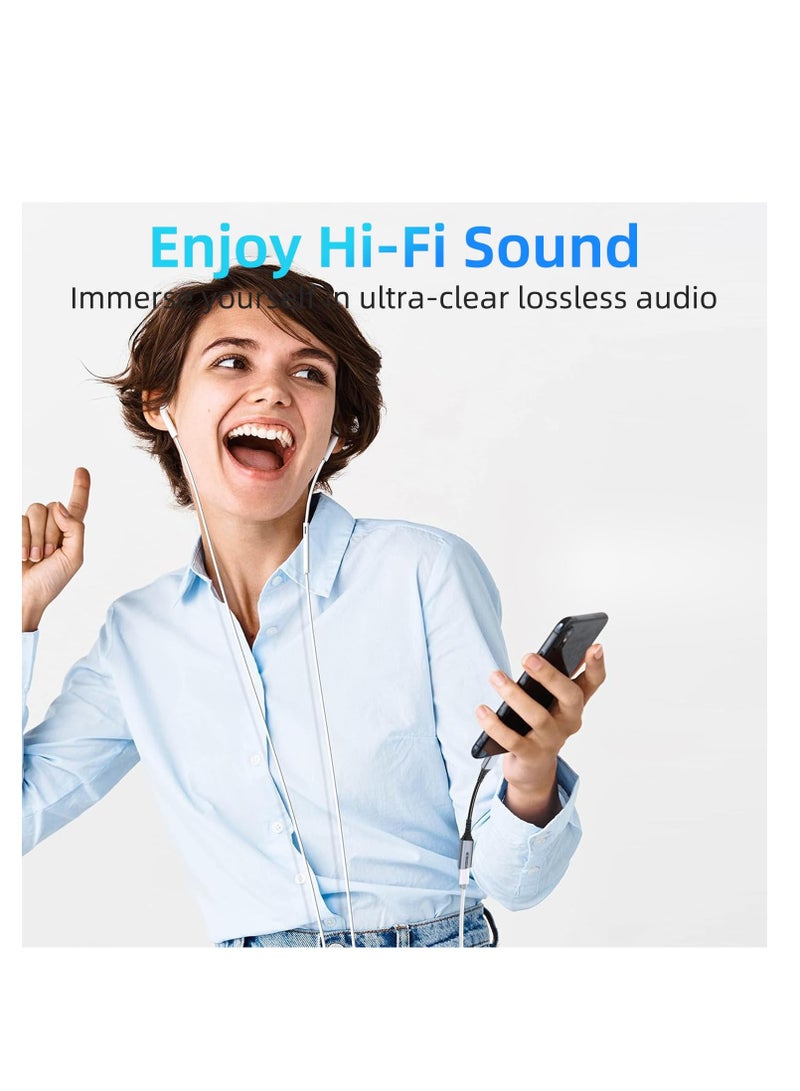 SYOSI USB C to Lightning Audio and Charge Adapter Cable Type Male Female HiFi Headphones 60W Fast Data Fit with iPhone 15 iPad Pro Air MacBook Galaxy S23 Pixel 7 6 - Image 4