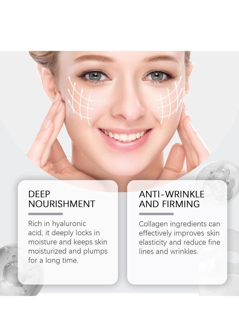 EELHOE Skaind Collagen Glowy Mask Overnight, Skaind Hydraglow Deep Face Mask, Bio Collagen Face Mask Overnight, Deep Collagen Anti Wrinkle Lifting Mask, Collagen Firming Sleeping Mask (4pcs) - Image 2