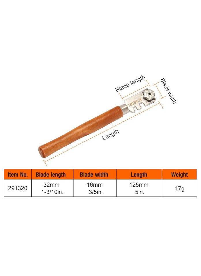 KSEIBI Six Wheel Cutter/Wood, "125MM 3-10MM, Chrome Plated, for Carpentry and Woodworking, Flooring Installation, Trimming and Molding Installation, Woodworking and DIY Home Improvement.  - Image 3