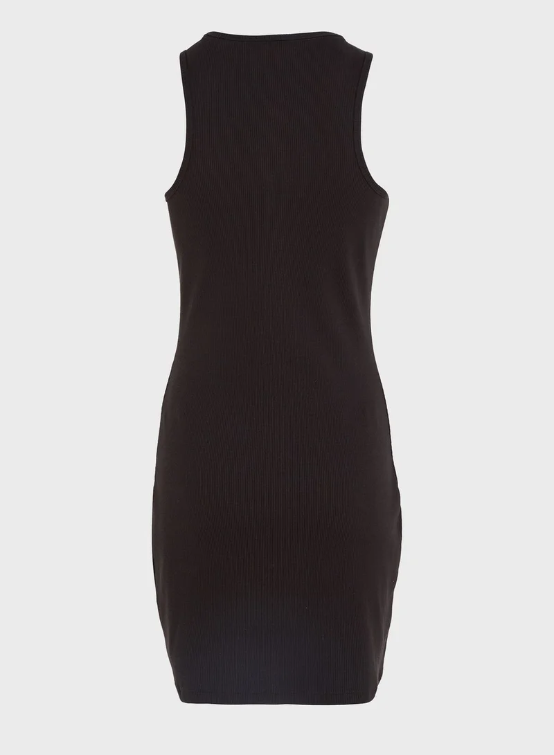 TOMMY JEANS Button Detail Bodycon Dress
