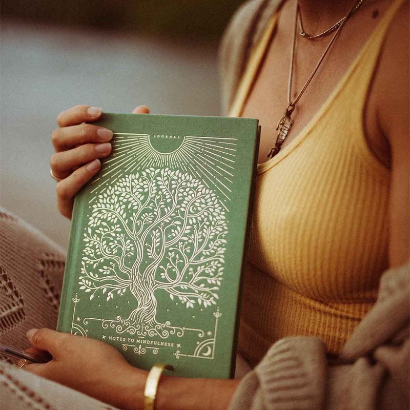 Intelligent Change Notes to Mindfulness Daily Journal for Women With Prompts, Illustrated Gratitude & Positivity Journal, Undated Guided Journal, Hardbound Wellness Journal - Intelligent Change x Chelsea Kauai (Sage  - Image 3