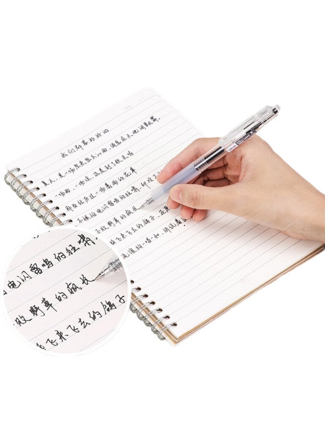 Deli Smooth Retractable Gel Pen, Minimalist Style Signature Pen, Student Exam Pen Style 0.5Mm Bullet Tip, 5 Pens/Box A575 - Image 1