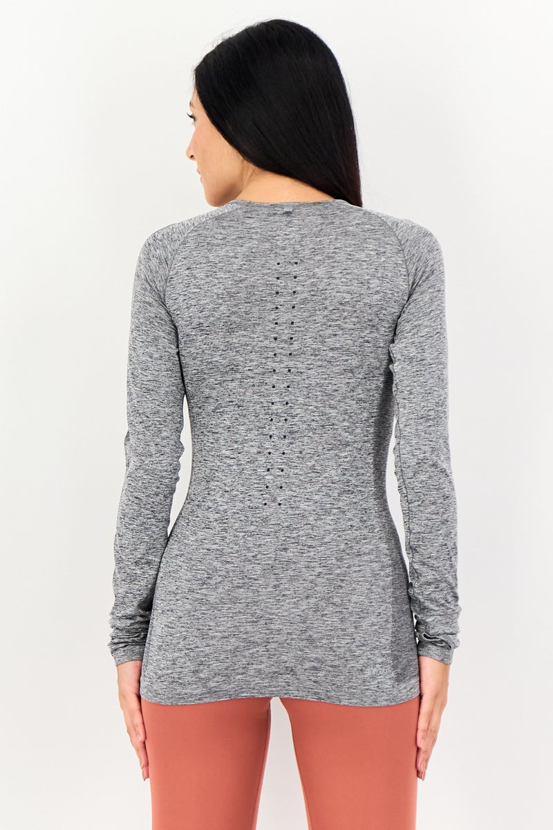 Nike Women Sportswear Fit Long Sleeve Outdoor T Shirt, Grey - Image 3