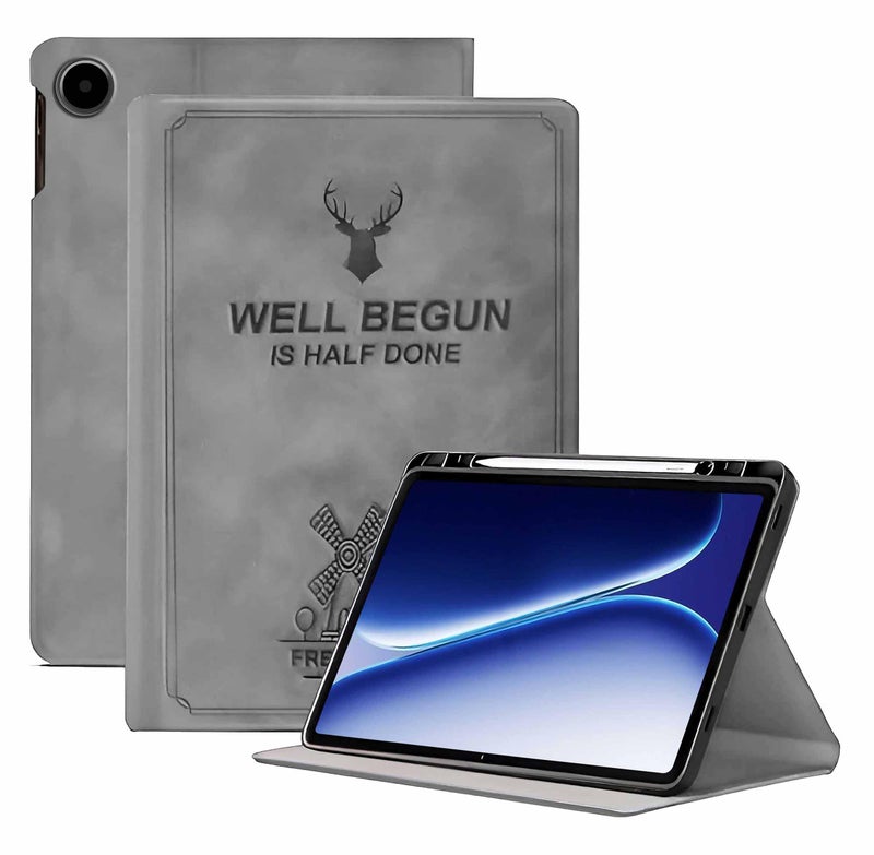 ProElite Case Cover for OnePlus Pad Go 2 12.1 inch Case, Deer Flip case Cover for OnePlus Pad Go 2 12.1 inch Case with Pen Holder [Auto Sleep Wake Feature], Grey - Image 1