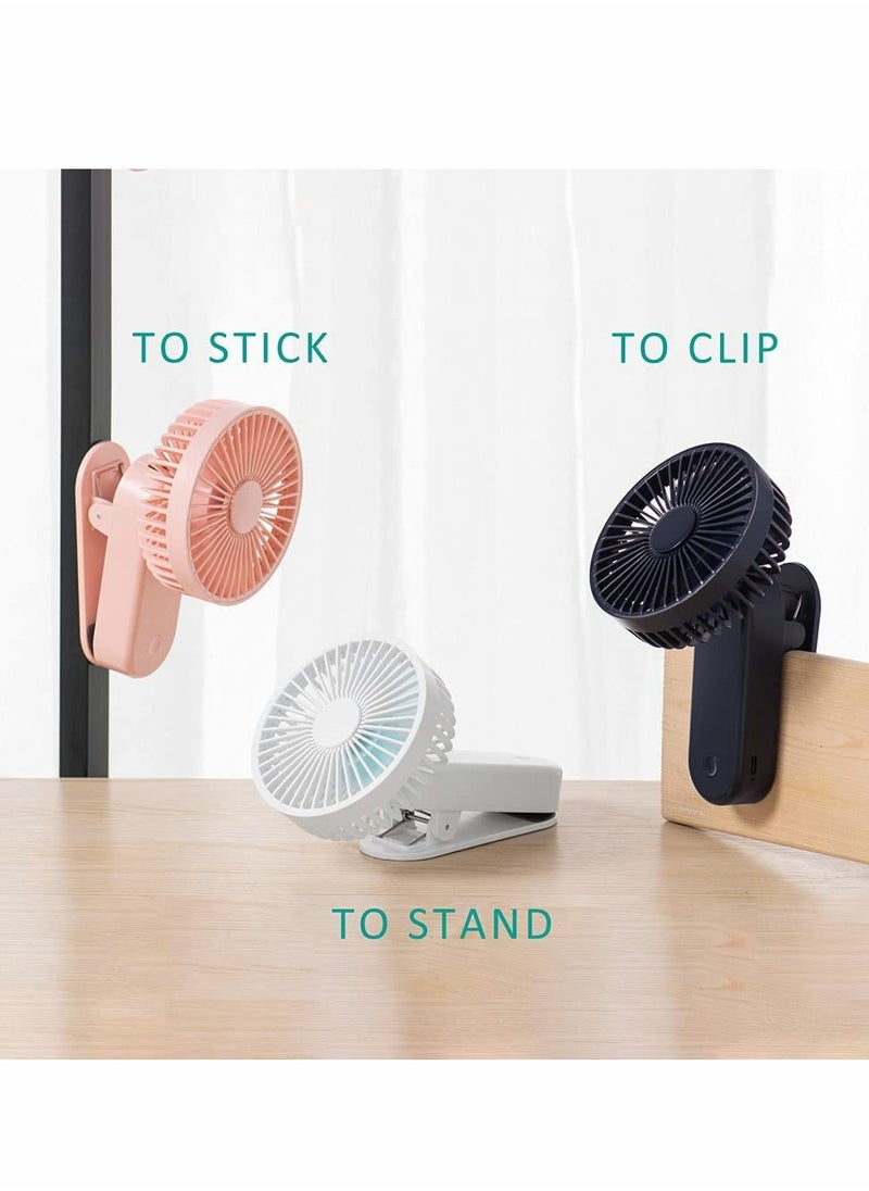 Generic - Portable USB Desk Fan with Magnetic Clip, 3 Speed Adjustable Mini Fan for Home Office and Camping, Quiet and Compact Design - Image 1