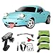 Skymaker 118 RC Drift Car with 3 Batteries Mazda MX5 Miata 24GHz LDRC 1804 RWD Drifting Adults with ESP Gyro Popup Light Blue - Image 3