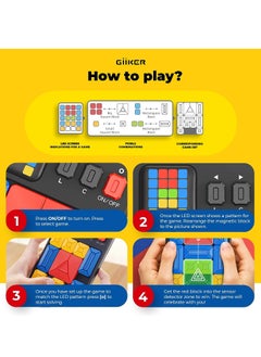 Giiker GiiKER Super Slide Brain Games 500+Level IQ Puzzles, Handheld games Educational Toys, Perfect For Relaxing Stress Relief, Leisure Travel Fun Toys  - Image 3