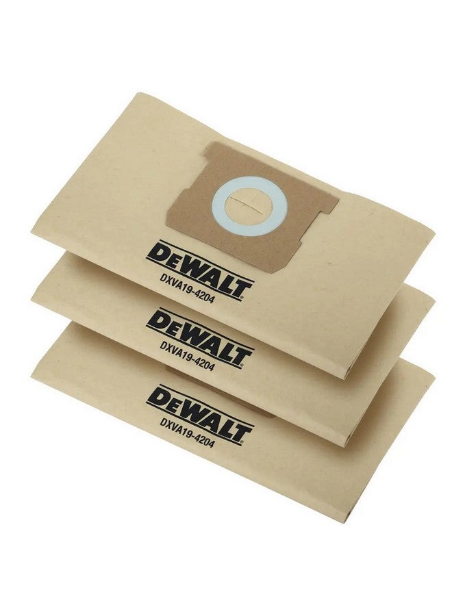ديوالت كيس غبار قياسي للمكنسة الكهربائية 3 قطع للتنظيف الرطب والجاف بني 3 x 30 x 25 سم DXVA19-4204 - Image 2