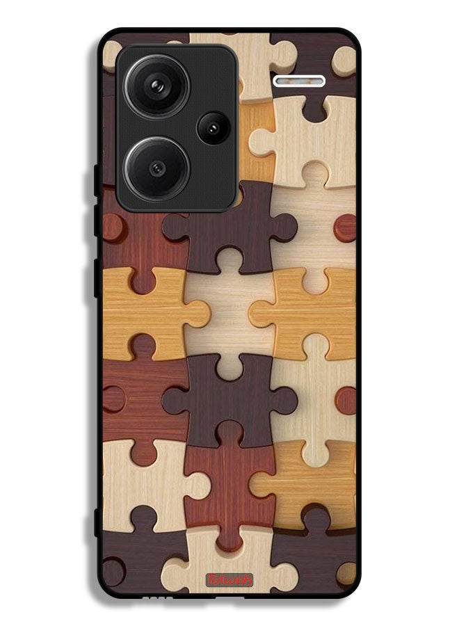 Tolwak Xiaomi Redmi Note 13 Pro Plus Protective Case Cover Wooden Pattern - Image 1