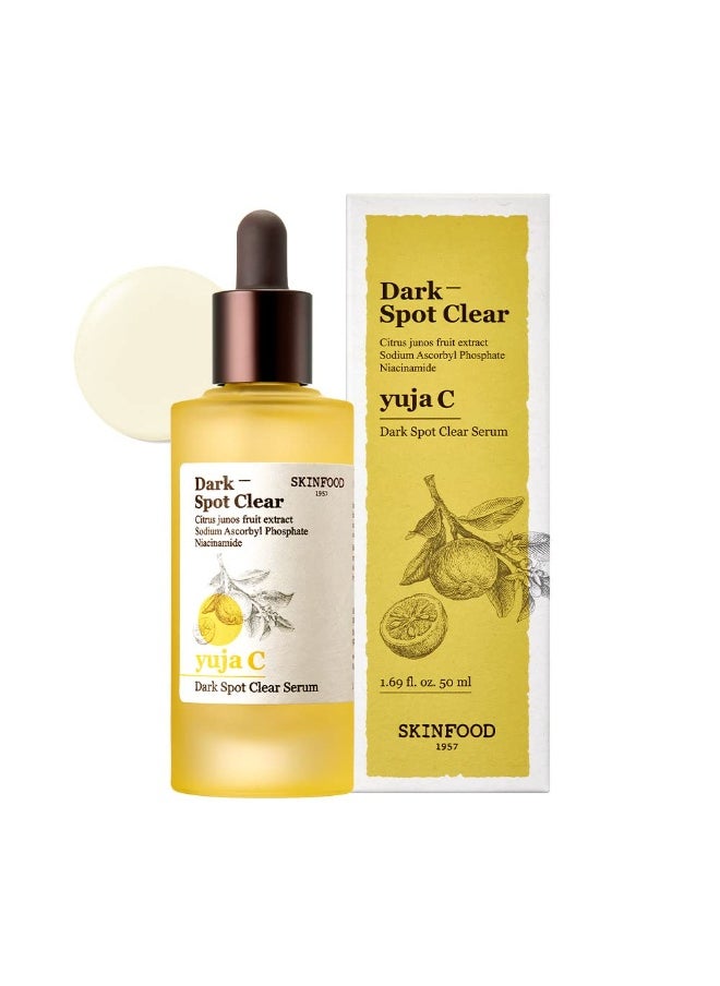 Skinfood SKINFOOD Yuja C Dark Spot Clear Serum (50ml), 75% Yuja Extract with Niacinamide & Panthenol Blemish Care Serum  - Image 1