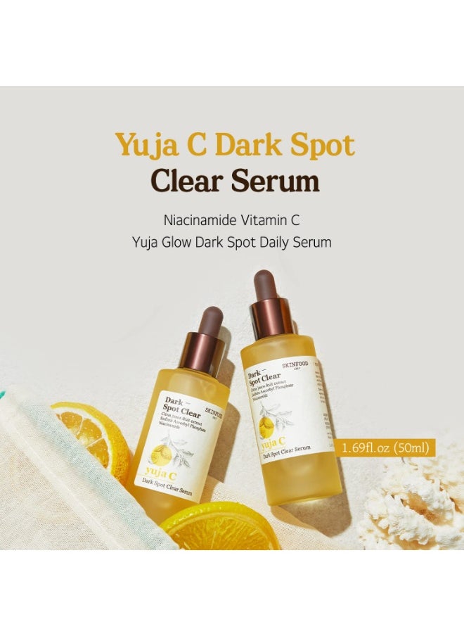 Skinfood SKINFOOD Yuja C Dark Spot Clear Serum (50ml), 75% Yuja Extract with Niacinamide & Panthenol Blemish Care Serum  - Image 2