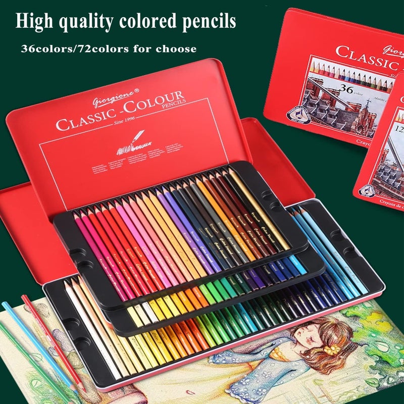 Giorgione Artists Colouring Pencils Tin Set of 12