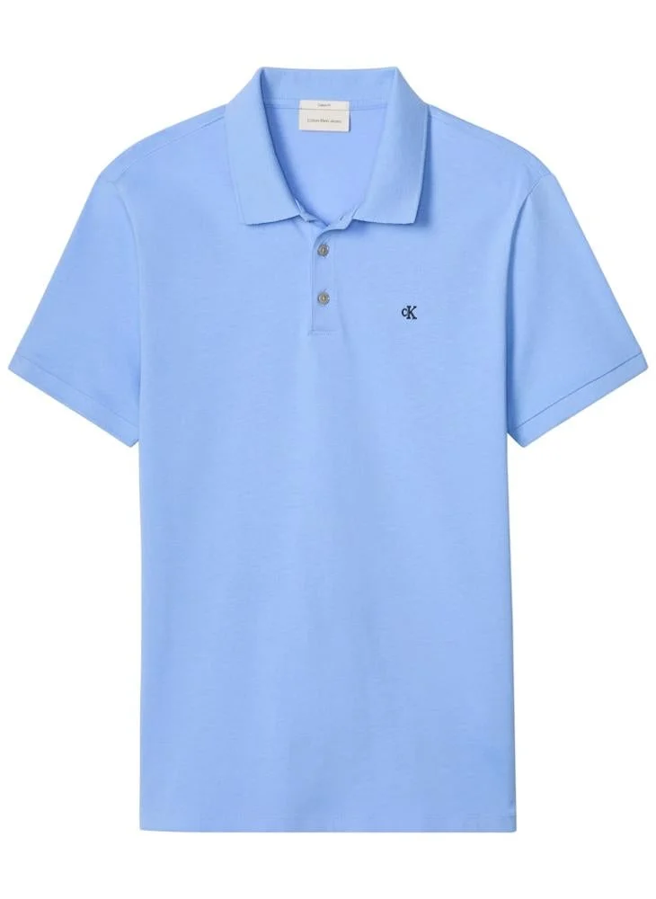 Calvin Klein Jeans  Classic Fit Monogram Embroidery Polo for Men | Best Price UAE