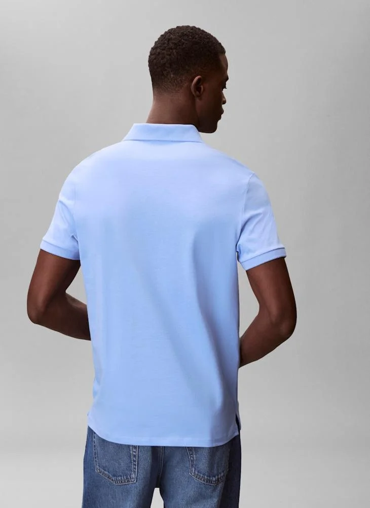 Calvin Klein Jeans  Classic Fit Monogram Embroidery Polo for Men | Best Price UAE