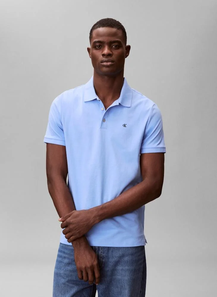 Classic Fit Monogram Embroidery Polo