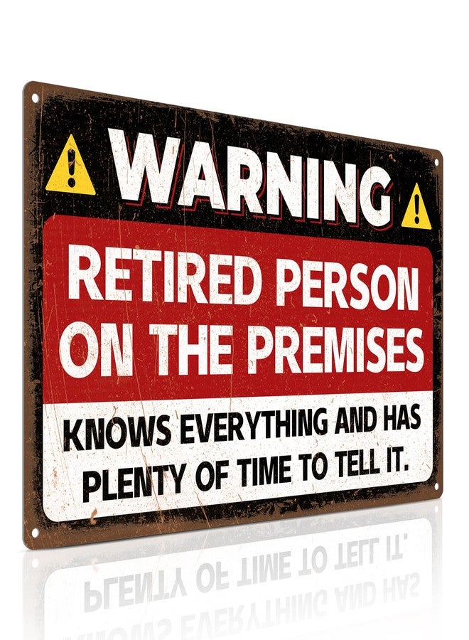 ALKB Funny Retirement Gift for Men & Women - 12x8 Inch Happy Retirement Party Wall Decor - Image 1