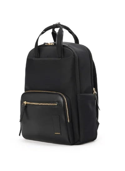 Mokobara The Sundae Backpack Soft Nylon Water-Resistant 15" Laptop Bag with Luggage Sleeve for Work, Travel, and Daily Use for Women Black
