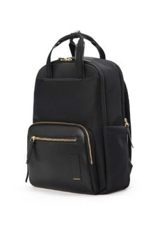 Mokobara MOKOBARA The Sundae Backpack Soft Nylon Water-Resistant 15" Laptop Bag with Luggage Sleeve for Work, Travel, and Daily Use for Women Black  - Image 1