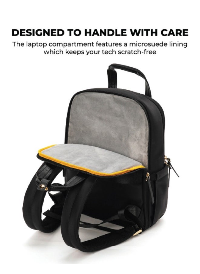 Mokobara MOKOBARA The Sundae Backpack Soft Nylon Water-Resistant 15" Laptop Bag with Luggage Sleeve for Work, Travel, and Daily Use for Women Black  - Image 5