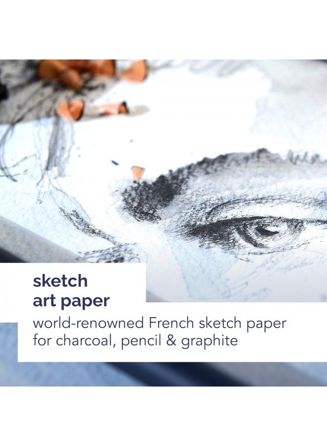 Canson Artist Series Sketchbook, Hardbound Journal, 11x14 inches, 184 Pages (65lb/96g) - Artist Paper for Adults and Students - Graphite, Charcoal, Pencil, Colored Pencil - Image 2