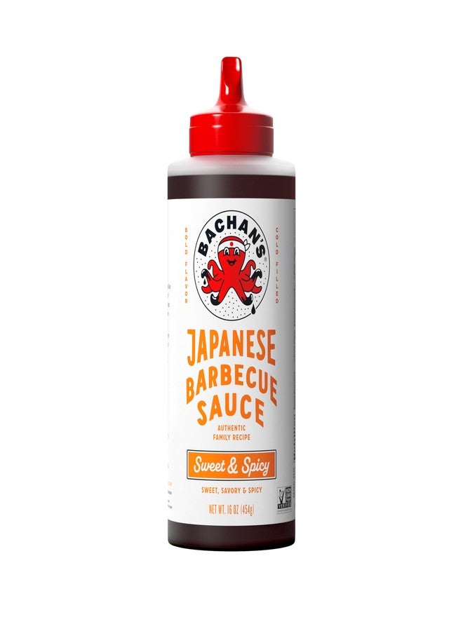 Bachan's - Japanese Barbecue Sauce - Sweet & Spicy, 16 Oz, Small Batch, Non GMO, No Preservatives, Vegan and BPA free. Condiment for Wings, Chicken, Beef, Pork, Seafood, Noodle Recipes, and More - Image 1