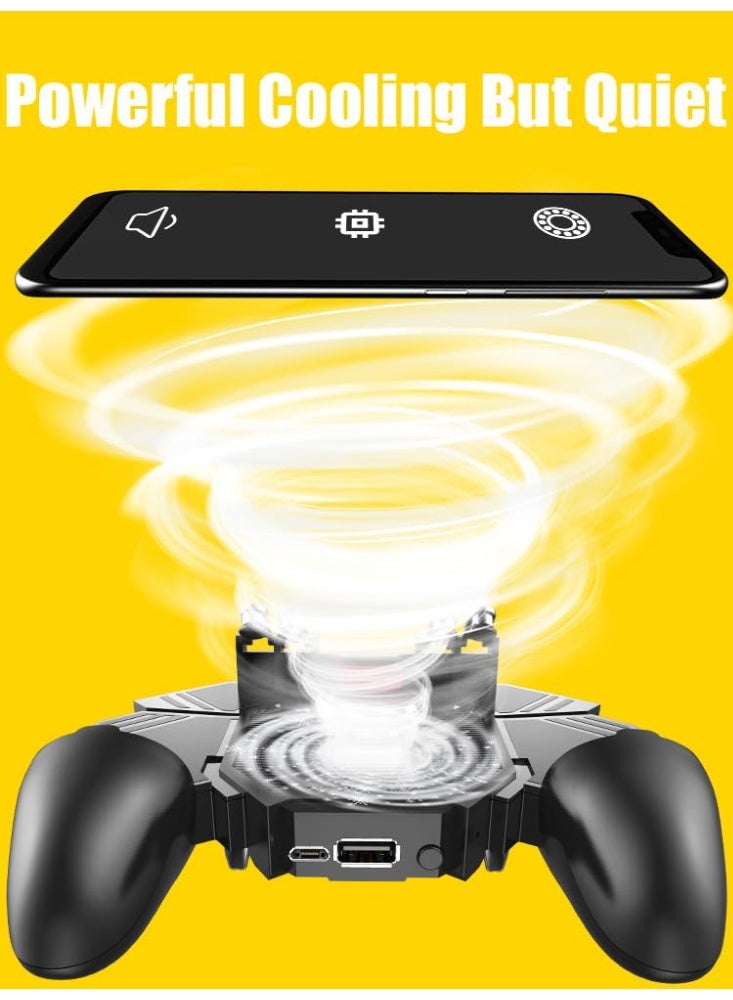 Memo PUBG Mobile Controller with Phone Cooler 4000mAh Built-in Battery for PUBG/Knives Out/Call of Duty, PUBG Game L2R2 Triggers for 4.7-6.5" Android Phones and iPhone - Image 5