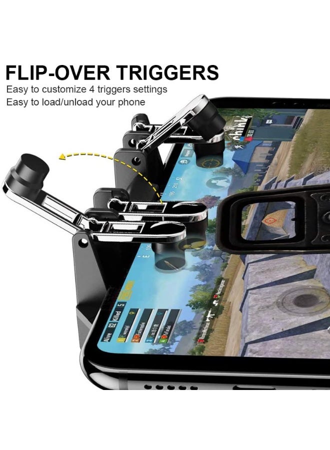 Memo PUBG Mobile Controller with Phone Cooler 4000mAh Built-in Battery for PUBG/Knives Out/Call of Duty, PUBG Game L2R2 Triggers for 4.7-6.5" Android Phones and iPhone - Image 4