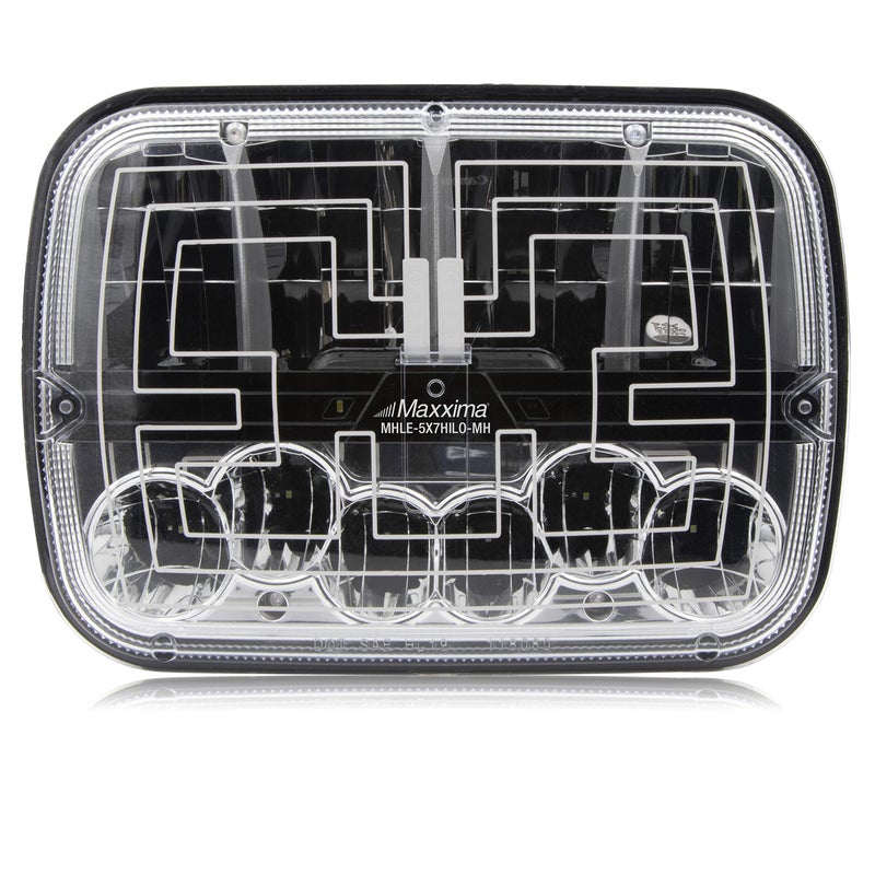 Maxxima 5X7 LED Head Lamp HIGHLow Beam with MaxxHeat Heated Lens