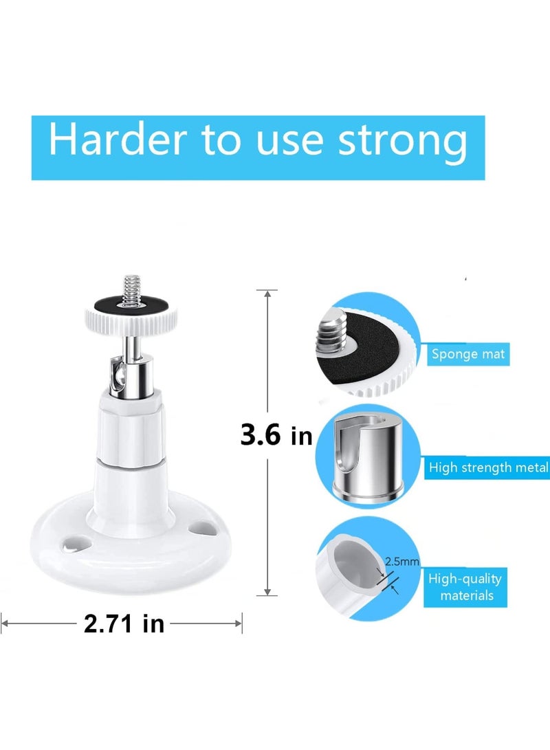 3 Pack Wall Mount for Ring Indoor Cam and Ring Stick Up Cam, 360 Degree Adjustable Mount Bracket, Easy to Install, for Ring Camera Outdoor Indoor Security Camera System - Image 2
