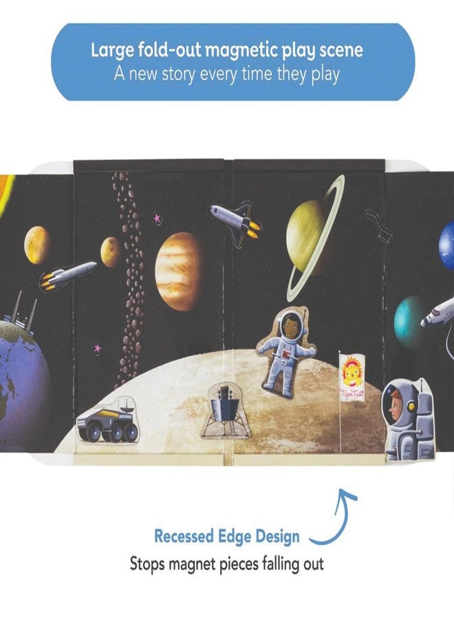 Tiger Tribe Magna Carry Space Explorer - Magnetic Play Set for Kids with Fold Out Play Scene & Solar System Magnets, Ideal Travel Toy to Inspire Storytelling & Imagination - Image 3