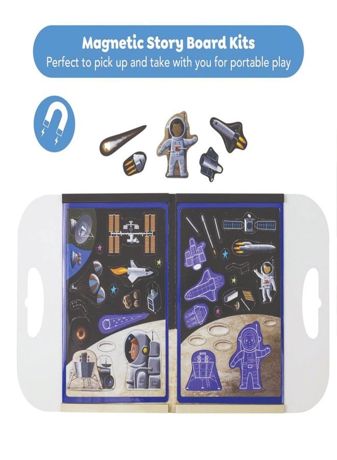 Tiger Tribe Magna Carry Space Explorer - Magnetic Play Set for Kids with Fold Out Play Scene & Solar System Magnets, Ideal Travel Toy to Inspire Storytelling & Imagination - Image 2