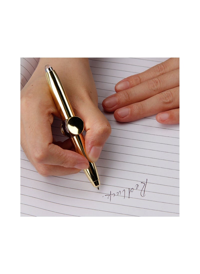 MissTiara - Lighted Multifunction Fingertip Gyro Ballpoint Pen with 10 Refills - Image 1
