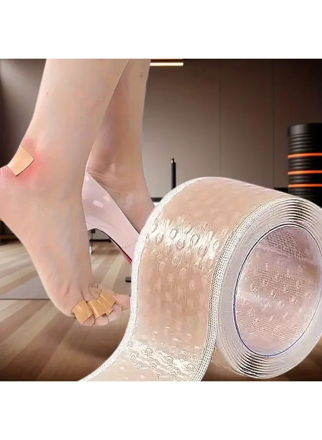 100cm 39.37in Silicone Expanding Band Transparent Ankle Protector for Feet Hands - Image 1