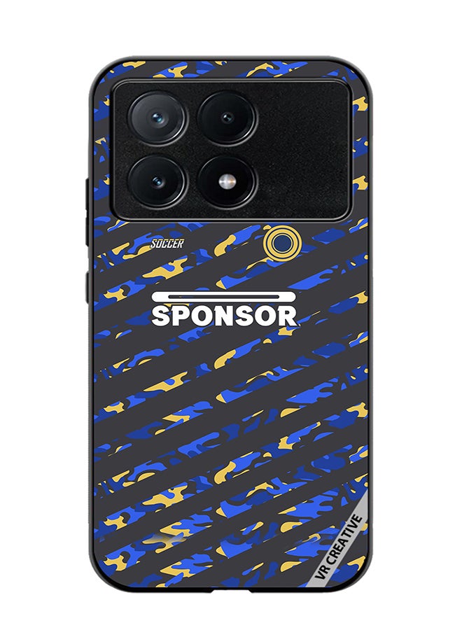 VR CREATIVE Protective Case Cover For Xiaomi Poco X6 Pro Soccer Jersey Design  Multicolour - Image 1